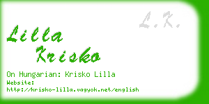 lilla krisko business card